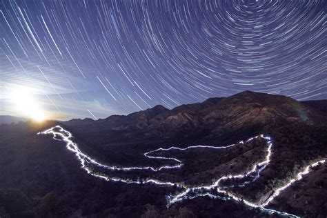 Interesting Photo of the Day: Long Exposure of a Night Hike