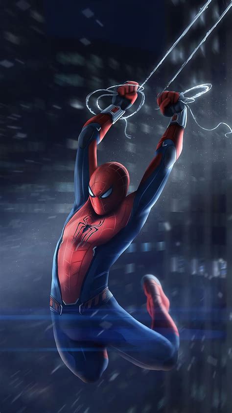 Blue Spiderman Wallpaper