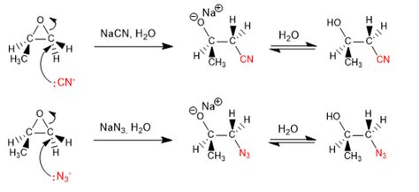 Opening of cyclic ethers (epoxides)