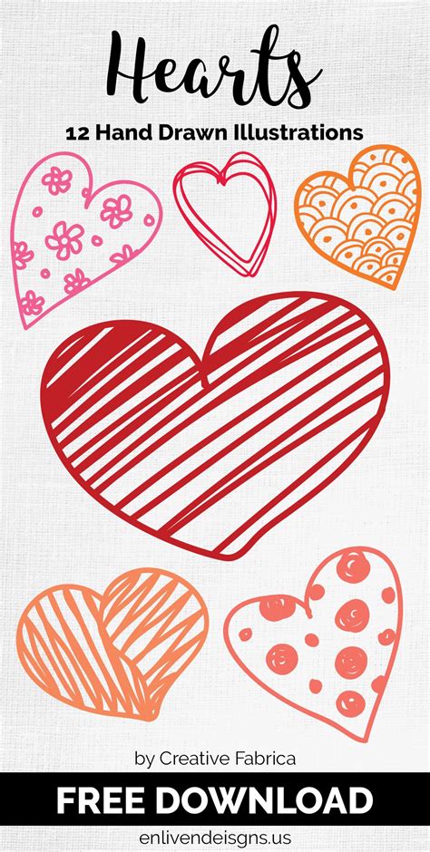 FREE Doodle Hearts | Free doodles, Heart doodle, Doodles