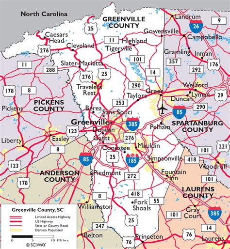 Map Of Greenville County Sc - What Is A Map Scale