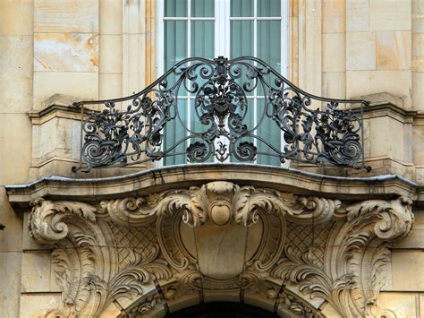 Louis XV, Rococo: Architecture | Balcony design, Iron balcony, Railing ...