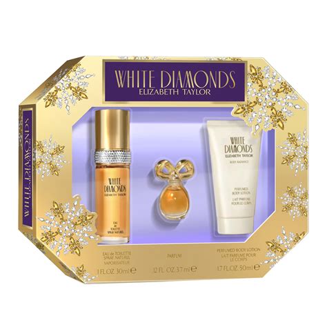 Elizabeth Taylor White Diamonds Women's Fragrance 3 Piece Gift Set, 1.0 ...