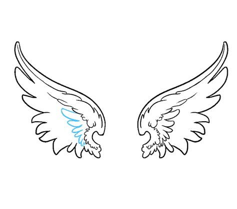 How to Draw Angel Wings: Easy Step-by-Step Angel Wings Drawing Tutorial ...