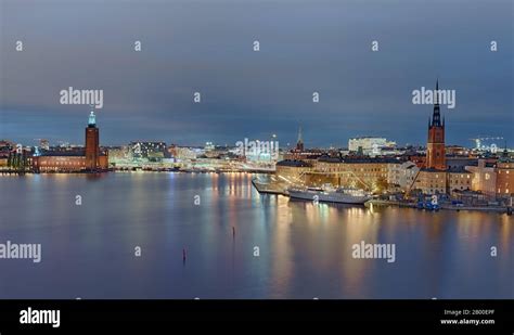 Gamla Stan, night, Stockholm Sweden Stock Photo - Alamy