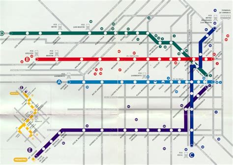 Buenos Aires Subway Network Sketch, Argentina