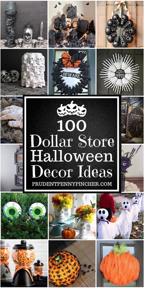 100 DIY Dollar Tree Halloween Decorations | Dollar store halloween ...