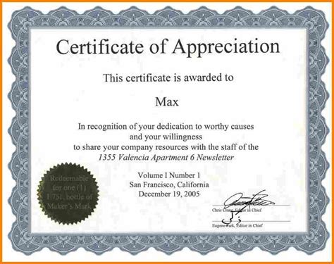 Certificate Of Appreciation Wording – task list templates