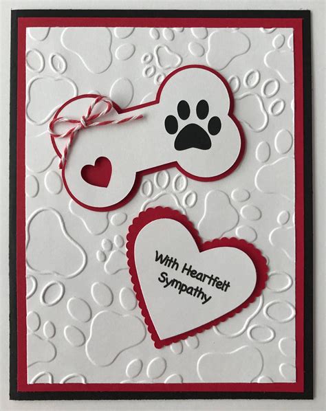 Handmade dog Sympathy Card Heartfelt Sympathy | Etsy