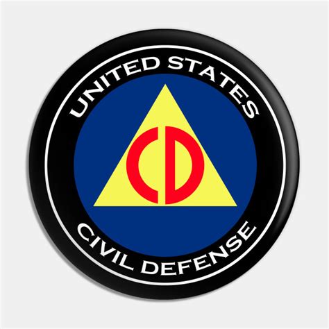 UNITED STATES CIVIL DEFENSE - United States Civil Defense - Pin | TeePublic