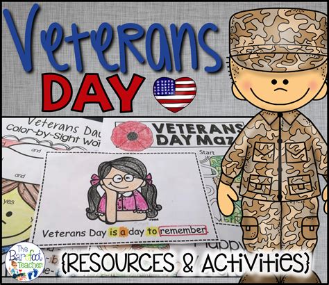 Veterans Day Resources and Activities for Kinders | The Barefoot Teacher