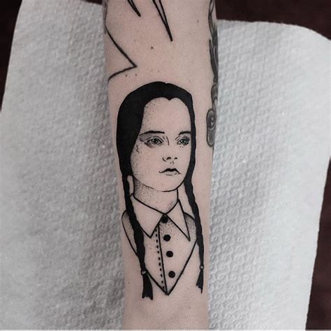 Wednesday addams tattoo - Tattoogrid.net