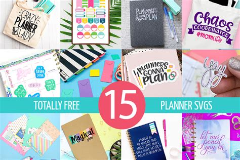 15 Planner SVG Files & Planner Sticker Collections - TWCS