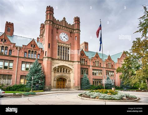 Administration Building in Gothic style at University of Idaho campus ...