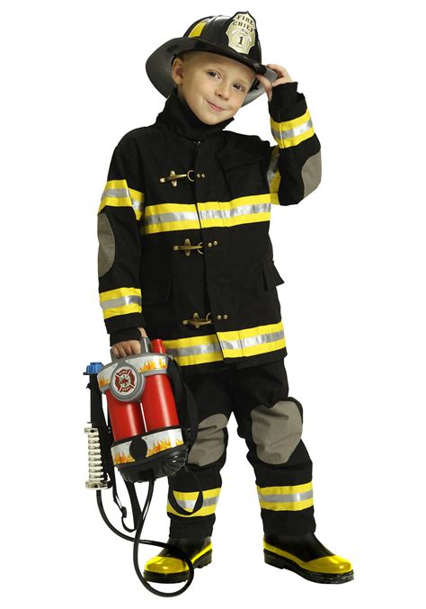 Boys Black Fireman Costume - Halloween Costume Ideas 2019