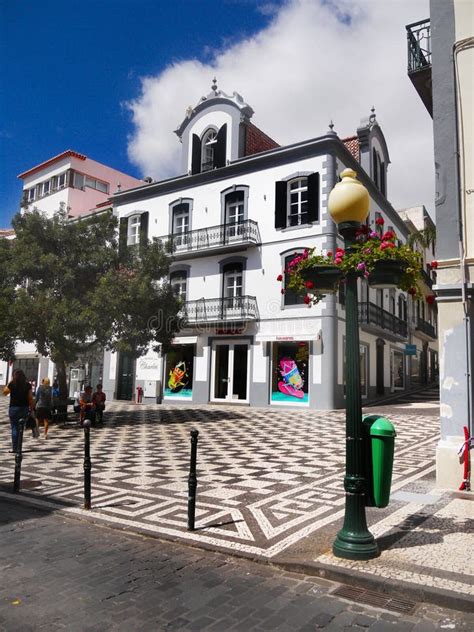 Madeira Island, Funchal, Old Town Editorial Stock Photo - Image of town ...