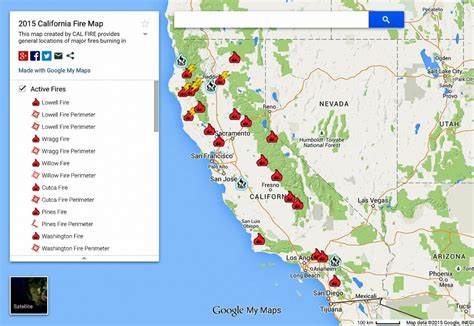 Maps: Wildfires Burning Across California | Abc7News - Map Of Current ...