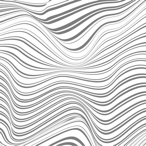 Abstract background of warped lines | Free Vector