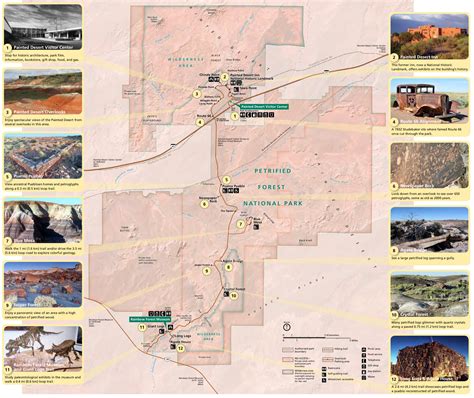 Map of Petrified Forest - Park JunkiePark Junkie