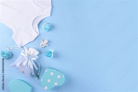 Foto de Its a boy, Blue theme Baby Shower or Nursery border background ...