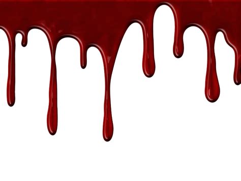 Realistic Dripping Blood PNG With Transparent Background (Paint-Stains ...