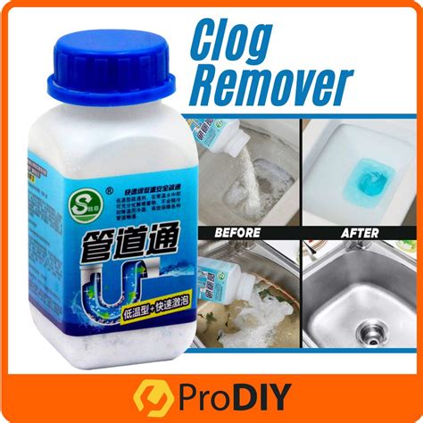 Clog Remover Dredging Drain Pipe Basin Cleaner Clogged Drainage Powder ...