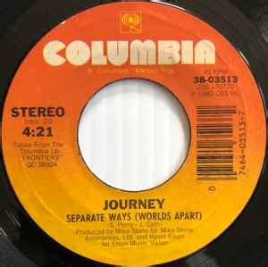 Journey - Separate Ways (Worlds Apart) (1983, Carrollton Pressing ...