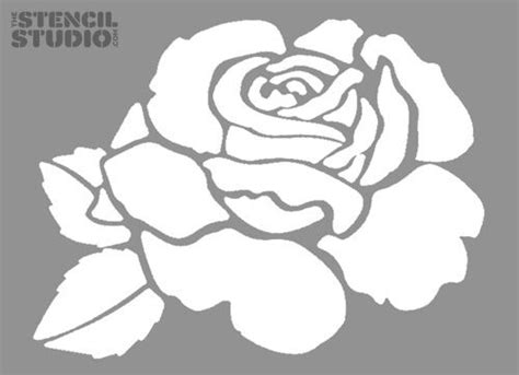 Rose+Flower+Stencil Wall Stencil Patterns, Stencil Designs, Stencil ...