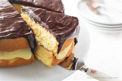 Boston Cream Pie Recipe - Biscuits & Burlap