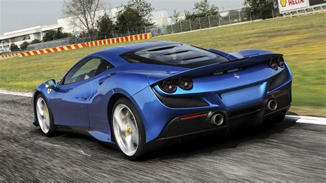 Blue Ferrari F8 Tributo Widescreen Wallpapers 49018 - Baltana