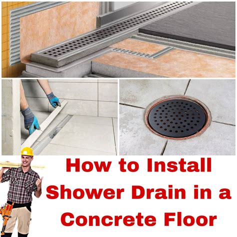 How to Install a Shower Drain in a Concrete Floor | A Step-by-Step ...