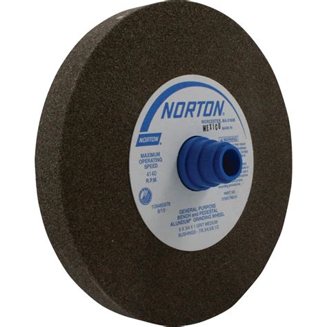 FREE SHIPPING — Norton General-Purpose Grinding Wheel — 5in., Medium ...