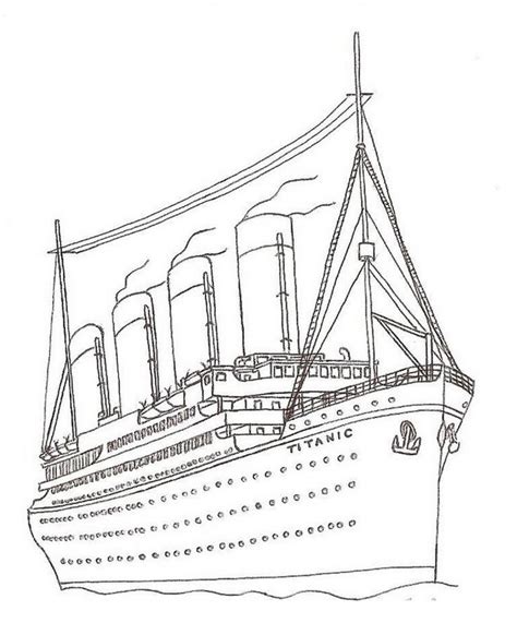 titanic ship coloring page