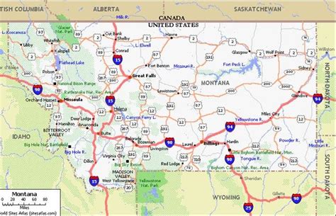 edi pentol: Montana road maps city street