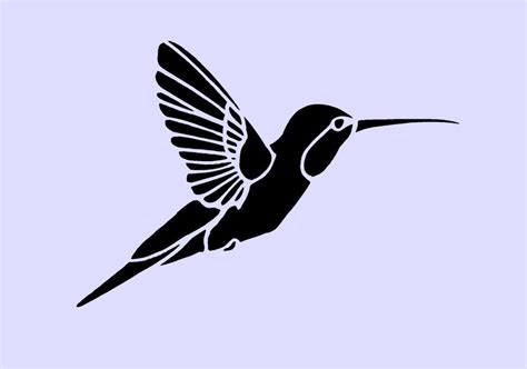 Printable Hummingbird Stencil - Printable Word Searches