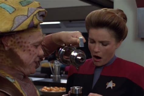 Capt. Janeway cosplayer anticipating real coffee aboard International ...