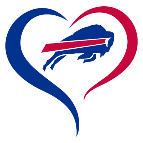 Buffalo Bills Logo Png | NFL Buffalo Bills Heart Vector Png