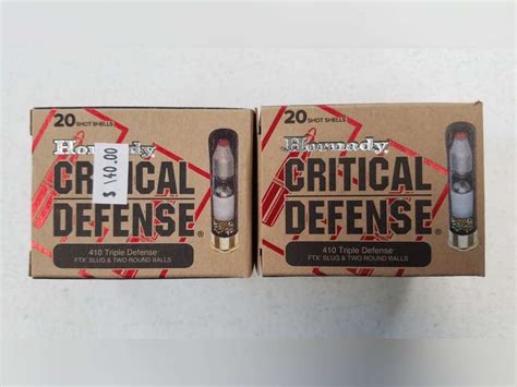 Hornady Critical Defense - 410 GA Triple Defense, 2-1/2", 41 Cal FTX ...