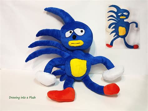 Custom Plush Just Like Sonic Meme Gotta Go Fast Inspired funmade ...