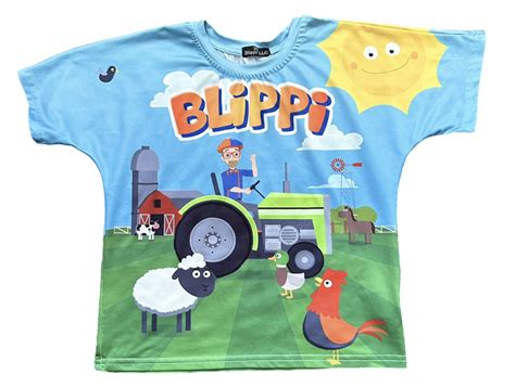 Blippi Farm Animals Tractor Tee Size 3T All Genders