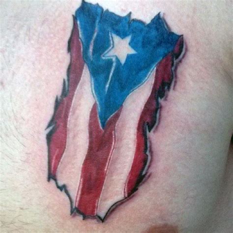 50 Puerto Rican Flag Tattoo Ideas For Men - Puerto Rico Designs