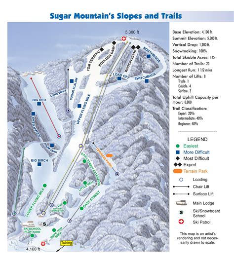 Sugar Mountain Ski Resort Trail Map | Printable Templates Free