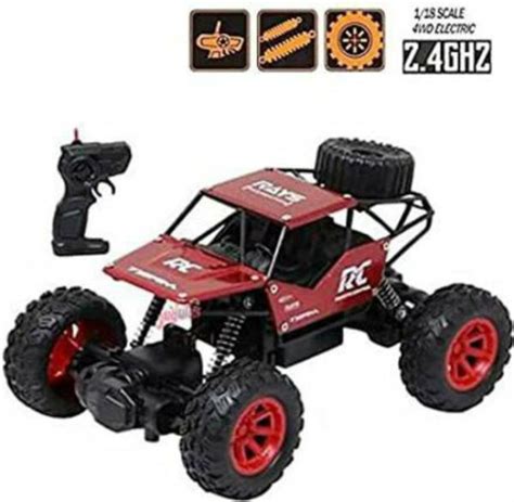 NEEL Remote Control Rock Crawler Four Wheel Metal Body Rock Climber ...