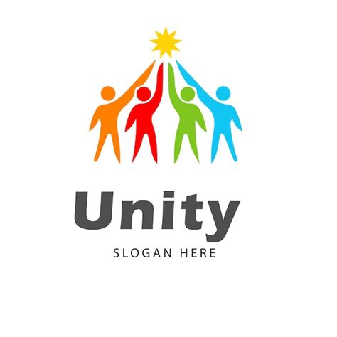 Premium Vector | Unity logo design