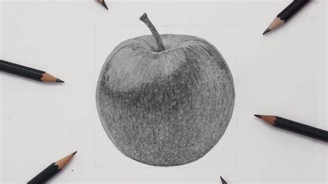 How To Draw an APPLE using Pencils - YouTube