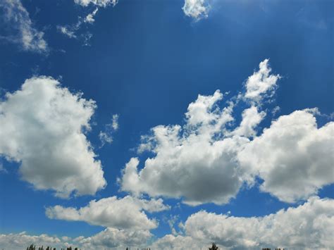 Sky Blue Clouds Background Free Stock Photo - Public Domain Pictures