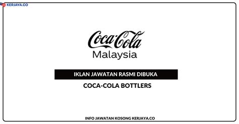 Coca-Cola Bottlers (Malaysia) • Jawatan Kosong