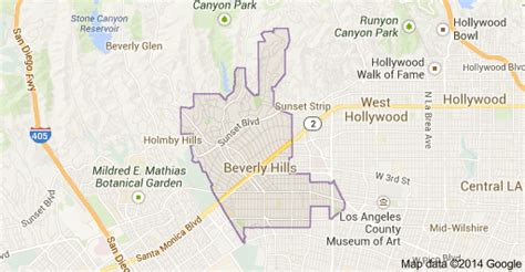 Beverly Hills Map - MSM Luxury Estates | A Boutique Real Estate Company