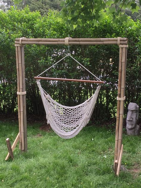 Hammock chair stand and bamboo. | Hammock tent, Indoor hammock, Hammock ...