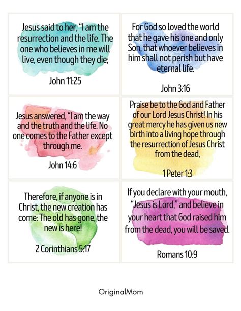 Printable Easter Verses For Cards